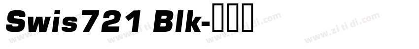 Swis721 Blk字体转换